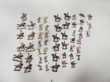a lot of figurines that are on a table