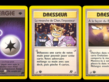 three cards of different styles of cards with different characters on them