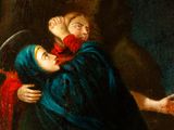 an image of a painting of a woman holding a child in her arms
