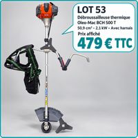OLEO-MAC. Débroussailleuse thermique BCH 500 T - Avec un har…