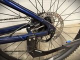 a close up view of a bike ' s front wheel