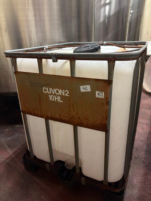 a large container that is sitting on the floor