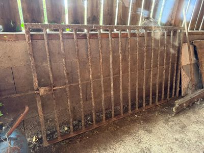 an image of a dirty room with a broken radiator