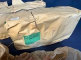 two bags of food that have been wrapped in paper