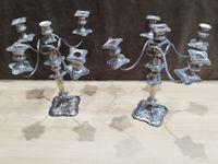 Paire de candélabres anglais en métal argenté à cinq lumière… (photo 3)