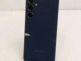 a close up of the back of a blue samsung galaxy s20