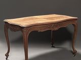 an image of a wooden table with a wooden top