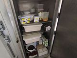 an image of a kitchen with a stainless steel refrigerator