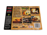a back cover of a video game with a picture of a plane on it