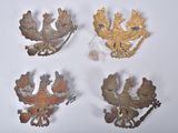 several different types of decorative metal items on a white surface