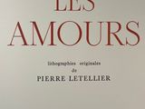 an image of the cover of a book with the title les amours