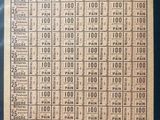 a close up of a piece of paper with numbers on it