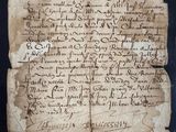 une feuille de papier sur laquelle on peut écrire, posée sur une table