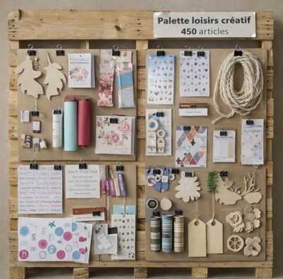 Palette de 450 articles uniquement de loisirs, créatifs neuf. Poids : 