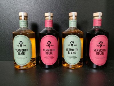 Lot de 4 bouteilles 75cl de Vermouth Lug & Son dont rouge et… - Photo 1