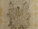 a drawing of a group of people in a circle
