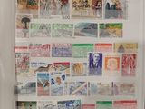 a picture of a picture of a fridge with stamps on it