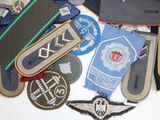 many different types of patches and patches on a table