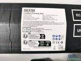 a close up of the back of a black and white printer