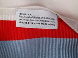 a close up of a label on a t - shirt