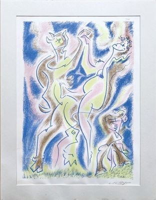 André Masson - Nymphe et satyre, 1971