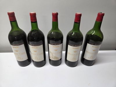 BORDEAUX ROUGE, 5 MAGNUMS , MOUTON-CADET 1970, vendus en l'é…