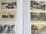 an open book with a bunch of old photos on it