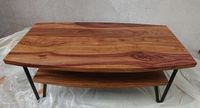 Table basse rectangulaire , double plateau en sheesham massi… (photo 2)