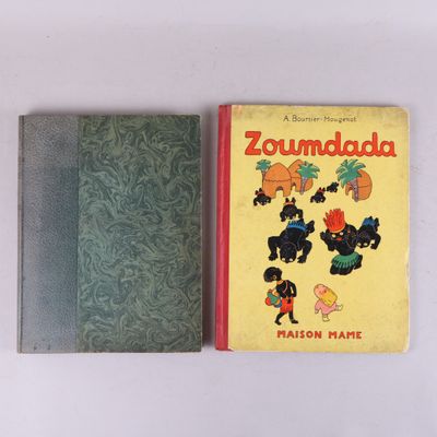 deux livres pour enfants posés l'un à côté de l'autre sur une surface blanche
