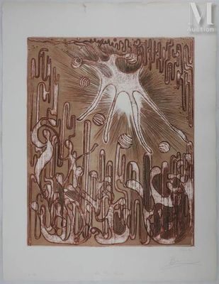 drawing of an image of a person with a sun above them