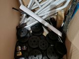 a cardboard box with a bunch of tools inside of it