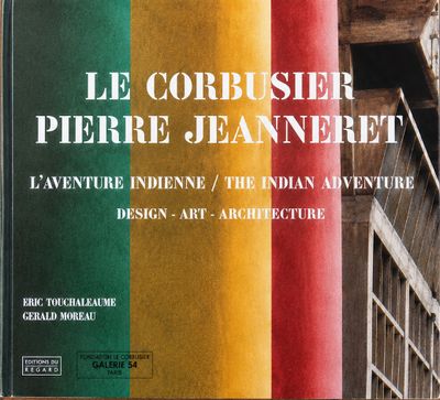 la couverture du livre de Le Corbusier et Pierre Jeannett, sur laquelle figure une colonne multicolore