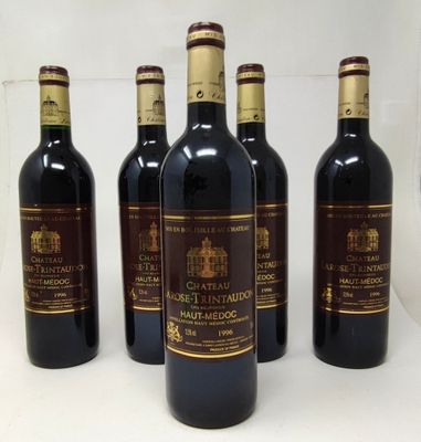 5 bouteilles Château LAROSE-TRINTAUDON, Haut-Médoc 1996 (els…
