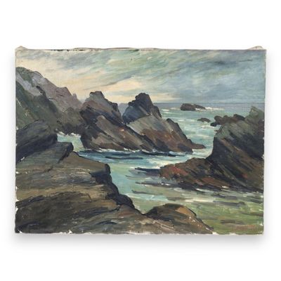 Henri BOISGONTIER (1850-1940) Boulogne sur Mer, 1952. Huile …