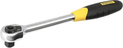Clé à cliquet Stanley en acier, 1/4 pouce x 1 pouce x 1 pouce, avec poignée en plastique