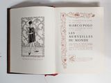 an open book with a picture of a woman in a dress