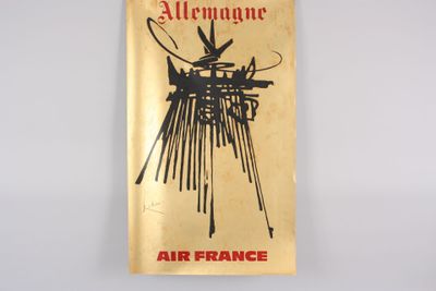 an old book with a drawing of a machine on it