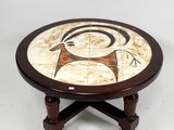 an image of a coffee table with a design on it