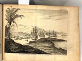 un vieux livre avec l'image d'un bateau sur l'eau