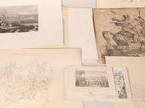 a lot of old books on the table