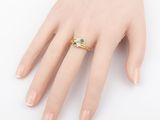 an image of a woman ' s hand with a ring on it