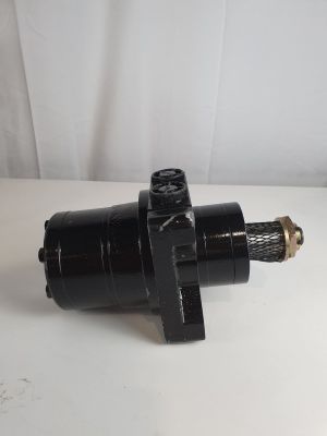 a close up of a black valve on a white surface