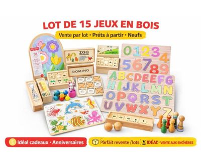 lot de 15 jeux en boiss