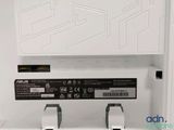 a close up of the back of a white laptop
