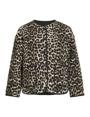VILA CLOTHES - Veste matelassée - Imprimé léopard - Taille 3…