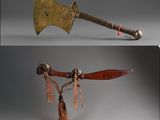 plusieurs images différentes d'un couteau et d'autres objets posés sur une table