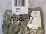 a bag of clothing that has a bar code on it