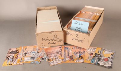 deux boîtes de bandes dessinées posées l'une à côté de l'autre sur une table