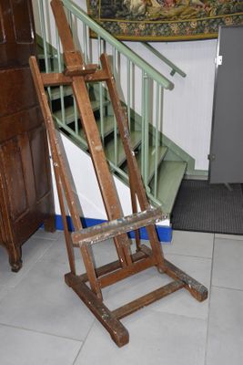 Chevalet de peintre fixe en chêne