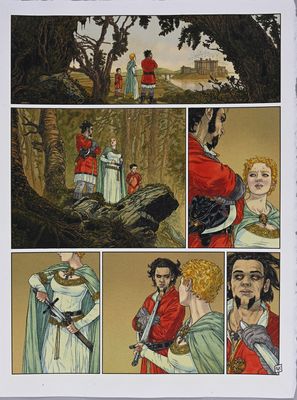 an image of a page from a comic book with a picture of a man and a woman